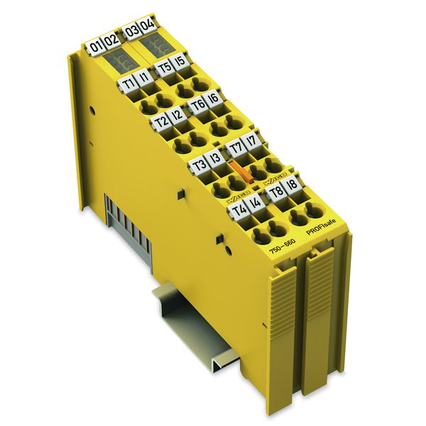 Fail-safe 8-channel digital input 24 VDC PROFIsafe yellow image 1