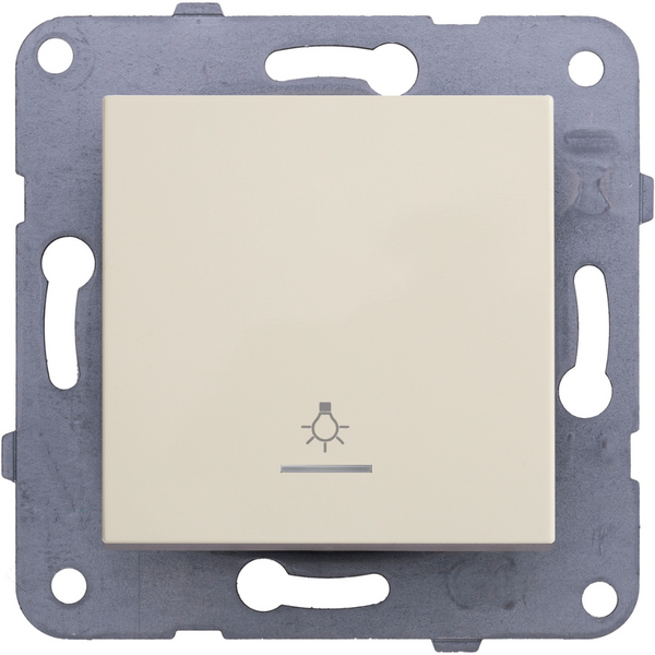 Karre-Meridian Beige (Quick Connection) Illuminated Light Switch image 1