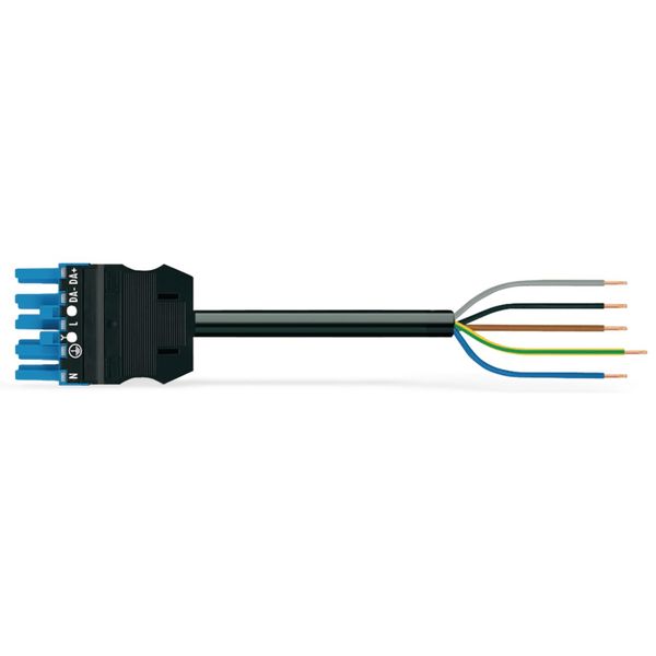 pre-assembled connecting cable Eca Plug/open-ended black image 2