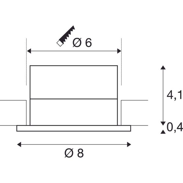 PATTA-I recessed ceiling lumin. 9W, 3000K, 38ø, round, alu image 3