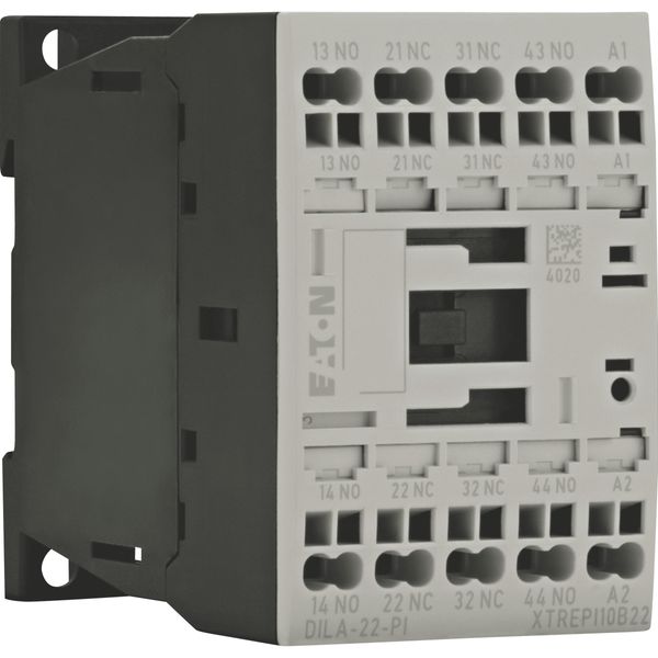 Contactor relay, 110 V 50 Hz, 120 V 60 Hz, 2 N/O, 2 NC, Push in terminals, AC operation image 9