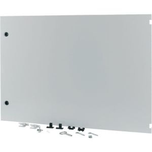 Section wide door, closed, HxW=700x1000mm, IP55, grey image 2