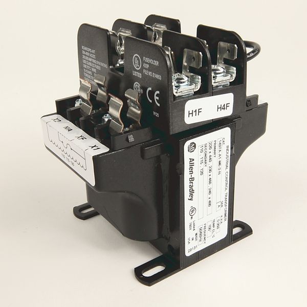 Allen-Bradley, 1497A - CCT, 50VA, 220x440V, 230x460V, 240x480V (50/60Hz) Primary, 2 Primary - 1 Secondary Fuse Blocks image 1