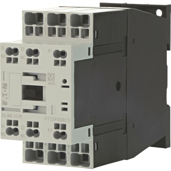 Contactor, 3 pole, 380 V 400 V 3.7 kW, 1 N/O, 1 NC, RDC 24: 24 - 27 V DC, DC operation, Push in terminals image 7