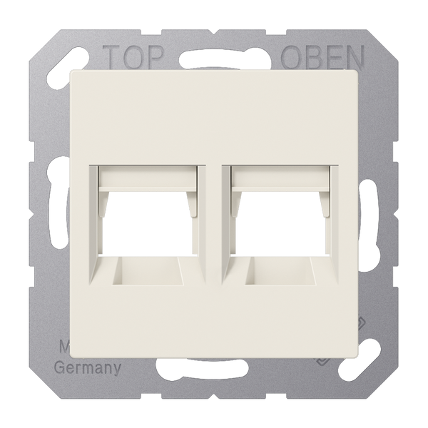 Centre plate for MJ f. 2 sockets A1569-2WE image 2