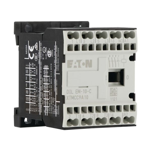 Contactor, 415 V 50 Hz, 480 V 60 Hz, 3 pole, 380 V 400 V, 4 kW, Contacts N/O = Normally open= 1 N/O, Spring-loaded terminals, AC operation image 16