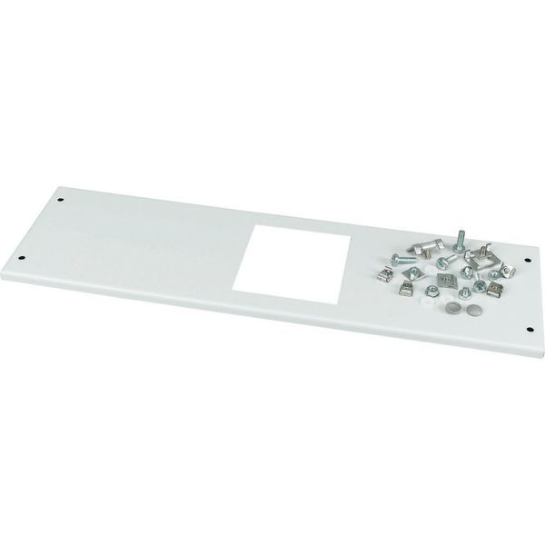 Front cover, +mounting kit, for NZM2, horizontal, 4p, HxW=200x600mm, grey image 1