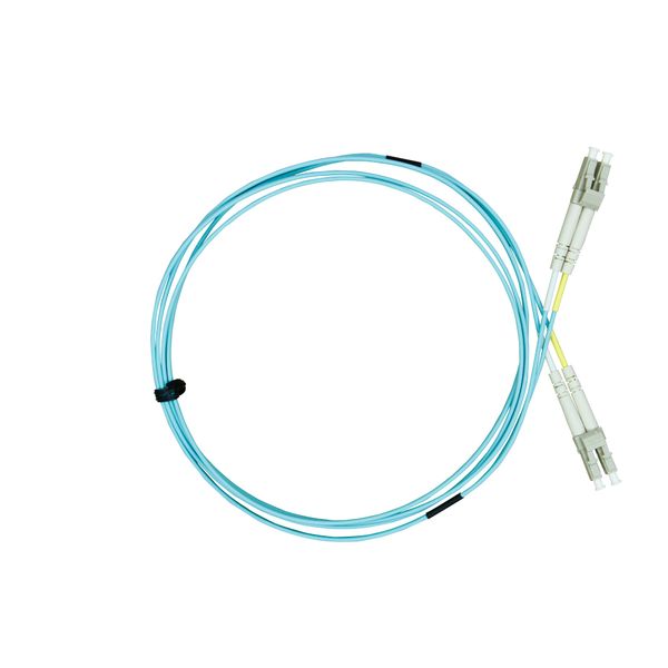 FO Patchcord Duplex LC/LC, 50/125æm OM3, LS0H-3, aqua, 1.0m image 2