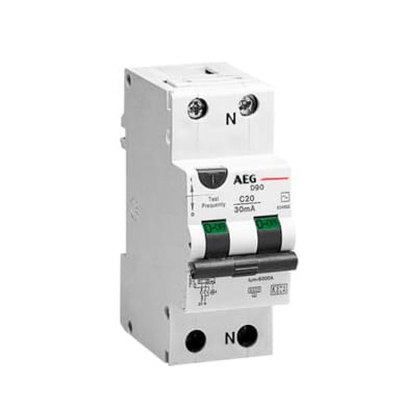 RCBO C/HD90 A 40/0.03 Residual Current Circuit Breaker with Overcurrent Protection 1+NP A type 30 mA image 1