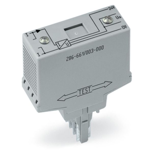 Current flow monitoring module AC currents adjustable light gray image 2