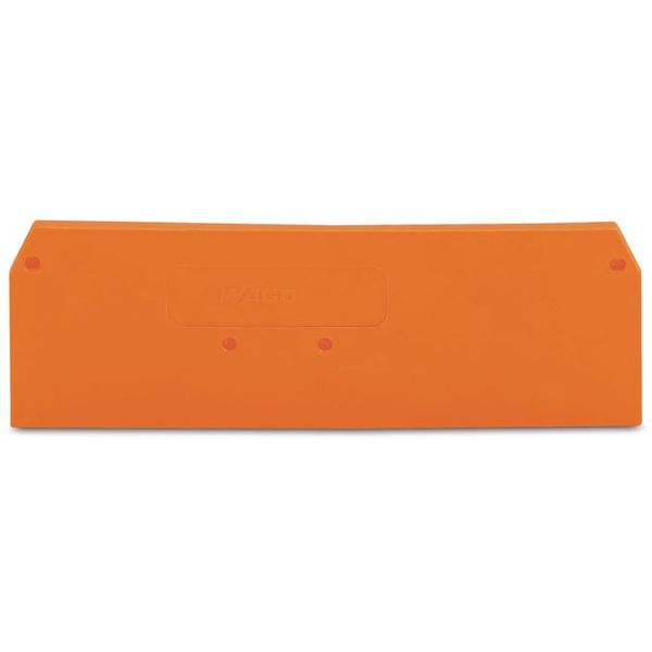 End and intermediate plate 2 mm thick orange image 1