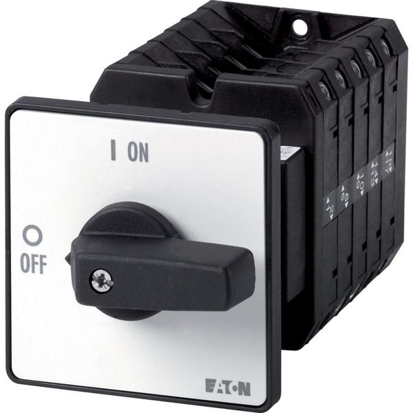 Step switches, T5B, 63 A, rear mounting, 5 contact unit(s), Contacts: 9, 45 °, maintained, With 0 (Off) position, 0-3, Design number 8281 image 3