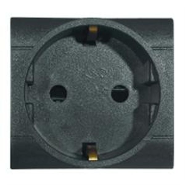 SOCKET 2P+E 16A 250V AC SHUTTERED image 2