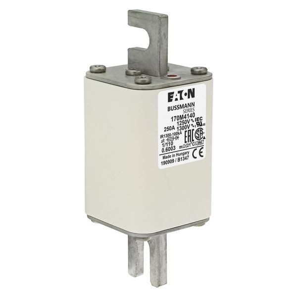 Fuse-link, high speed, 250 A, AC 1250 V, size 1, 53 x 66 x 138 mm, aR, DIN, IEC, single indicator image 8