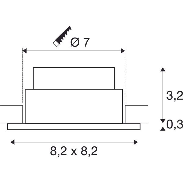 NEW TRIA angular, brushed aluminium, 1800-3000K 7.2W image 2