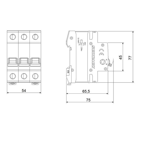 Main Load-Break Switch (Isolator) 125A, 3-pole image 9