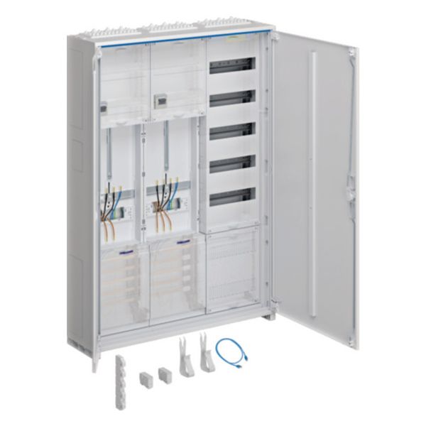 Complete Cabinet, univers Z, 1100x800x205mm, SKII, IP44, 2ZP, VF-5rh, APZ, 3-panel image 1