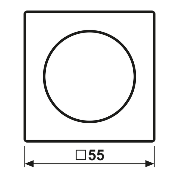 Centre plate with knob room thermostat A1749BFCH image 8