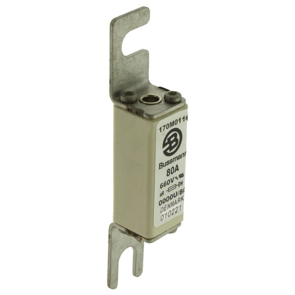 Fuse-link, high speed, 50 A, AC 660 V, size 0000, 17 x 19 x 100 mm, aR, IEC, UL image 2