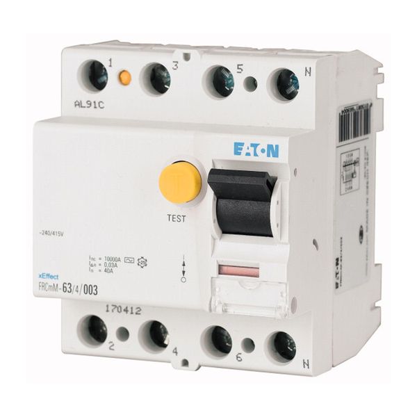 Residual current circuit breaker (RCCB), 25A, 4p, 30mA, type G/A image 6