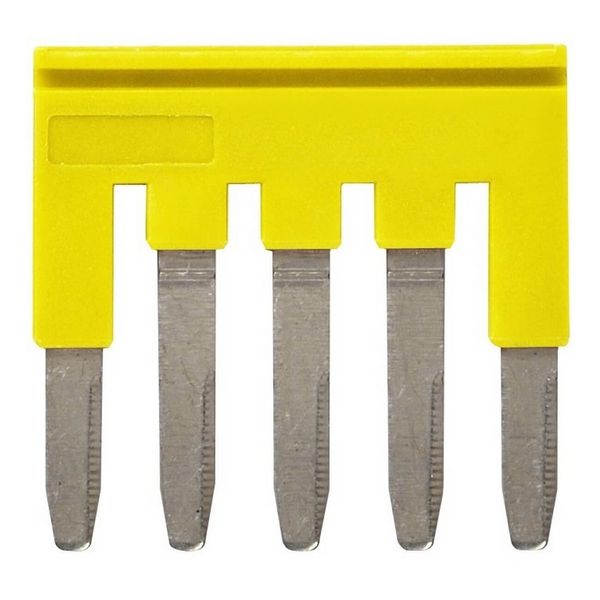 Short bar for terminal blocks 2.5 mm² push-in plus models, 5 poles, ye image 3