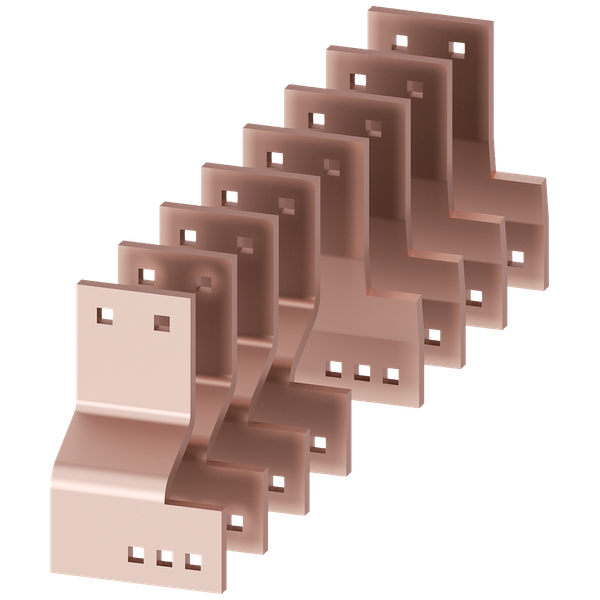 Connection lugs distribution busbar up to 8x30x10 mm system: non-cascaded, main busbar: duplex, position: left bottom, right top, D: 800 mm W: 200 image 1