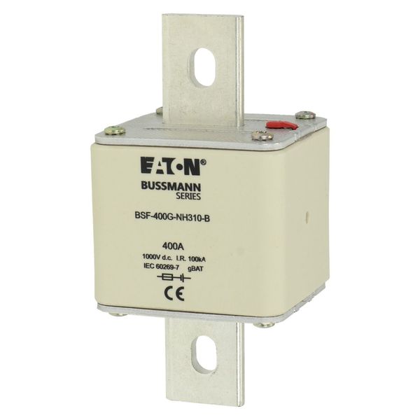 Fuse-link, high speed, 400 A, DC 1000 V, NH3, 71 x 76 x 150 mm, gBat, IEC, bolted connection image 15