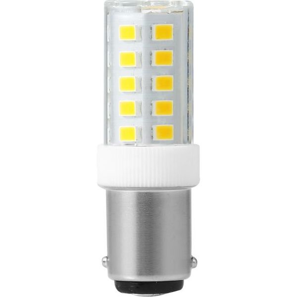 LED Ba15d Tube T17x52 230V 380Lm 3.5W 830 AC Clear Non-Dim image 2