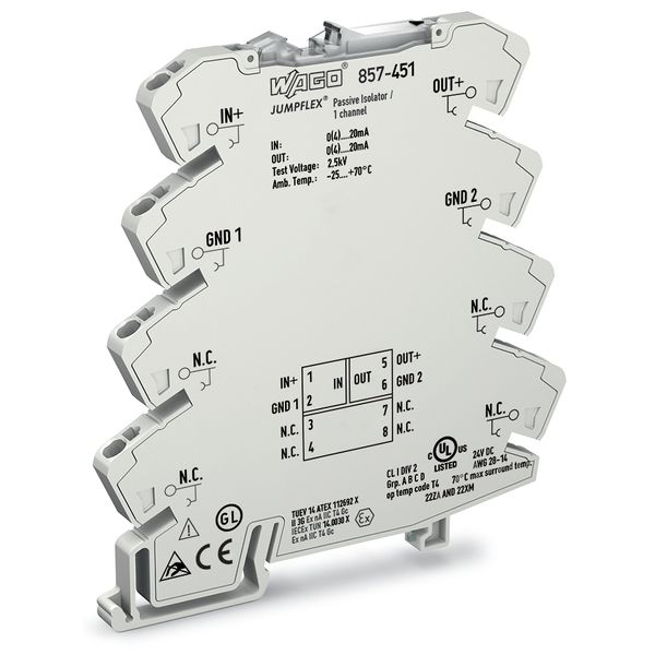 Passive isolator, 1-channel Current input signal Current output signal image 4