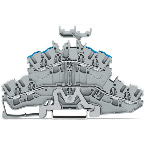 4-conductor double deck terminal block image 3