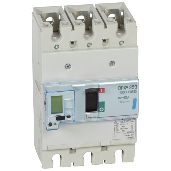 MCCB electronic + energy metering - DPX³ 250 - Icu 70 kA - 400 V~ - 3P - 40 A image 2