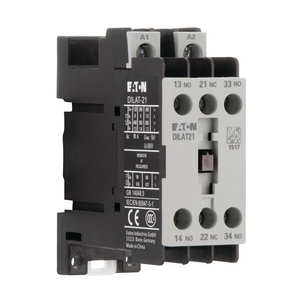 Contactor relay, 24 V 50/60 Hz, 2 N/O, 1 NC, Screw terminals, AC opera image 7