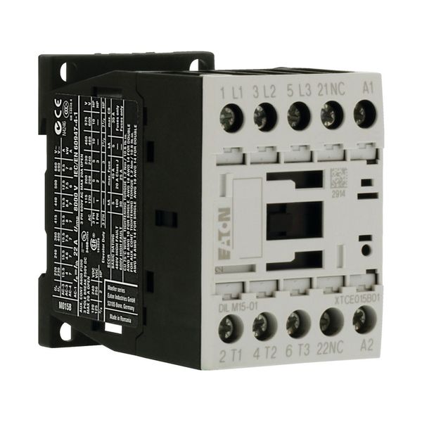Contactor, 3 pole, 380 V 400 V 7.5 kW, 1 NC, 110 V 50/60 Hz, AC operation, Screw terminals image 16