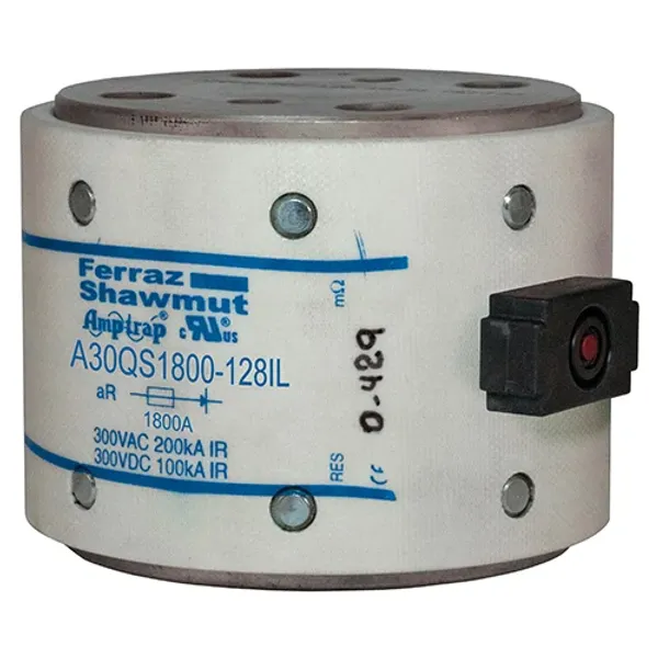 Fuse A30QS 300VAC 300VDC 1800A Hockey Puck, Bolt-In IL Indicator image 1