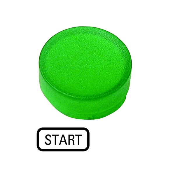 Button lens, raised green, START image 4