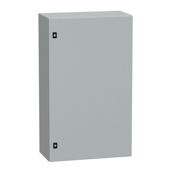 Spacial CRN plain door with mount.plate. H1000xW600xD300 IP66 IK10 RAL7035.. image 1