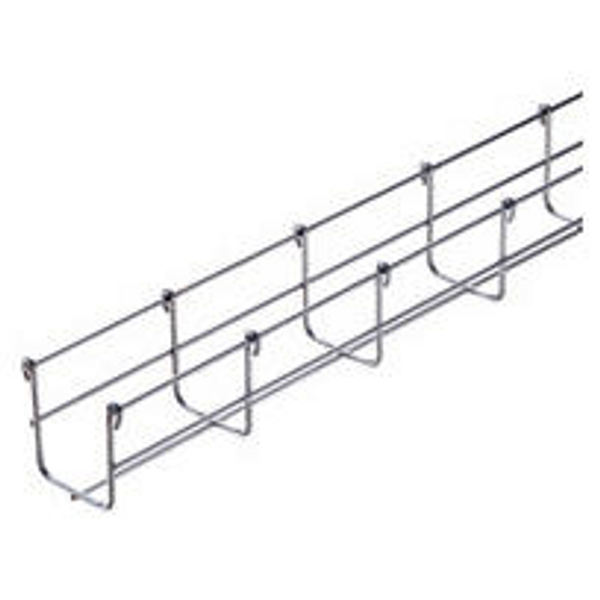 GALVANIZED WIRE MESH CABLE TRAY BFR30 - LENGTH 3 METERS - WIDTH 150MM - FINISHING: HP image 1