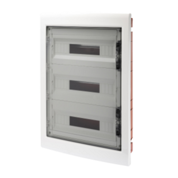 DISTRIBUTION BOARD - PANEL WITH WINDOW AND EXTRACTABLE FRAME - SMOKED DOOR - TERMINAL BLOCK N 3X[(3X16)+(17X10)] E 3X[(3X16)+(17X10)]-(18X3) 54M-IP40 image 1