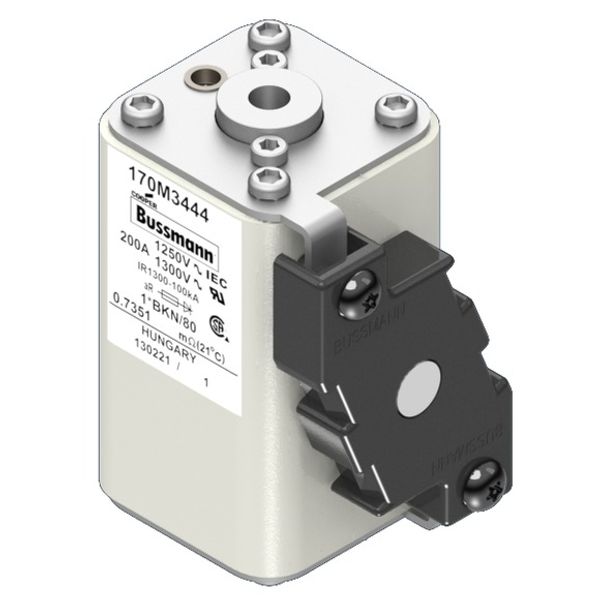 Fuse-link, high speed, 200 A, AC 1250 V, compact size 1, 45 x 59 x 81 mm, aR, IEC, UL, single indicator image 3