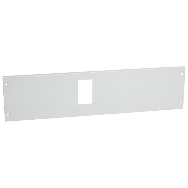 Metal faceplate XL³ 800/4000 - DPX³ 160 horizontal - screws - 24 mod image 1