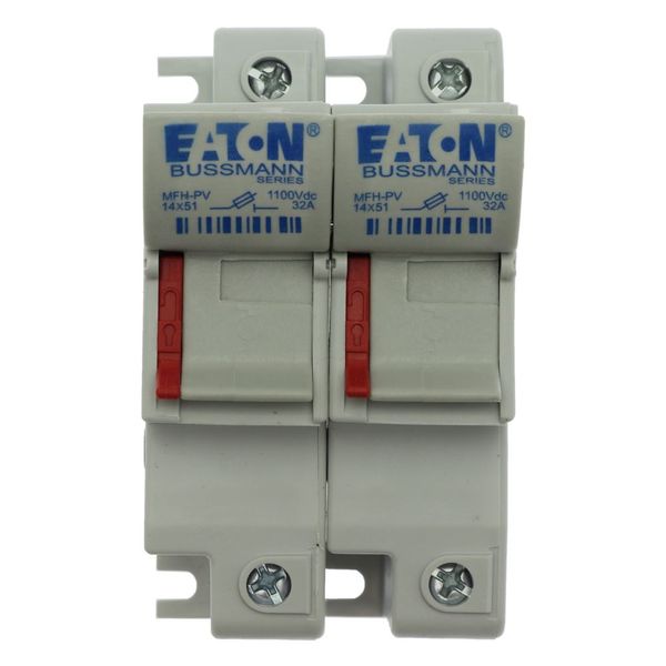 Fuse-holder, high speed, PV, 32 A, DC 1500 V, 14 x 51 mm, 2P, IEC, UL image 21