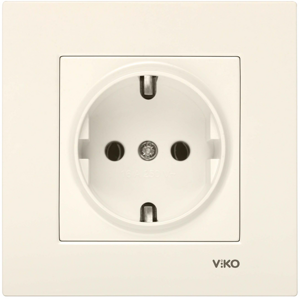 Karre Beige Earthed Socket image 1