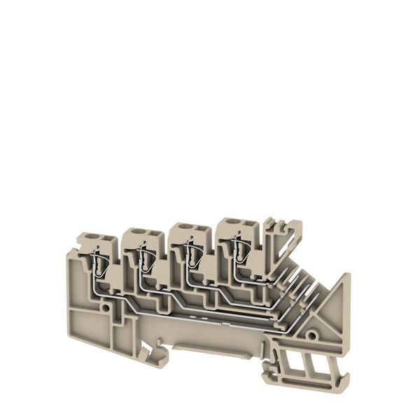 Multi-tier modular terminal, Tension-clamp connection, 1.5 mm², 63 V,  image 1