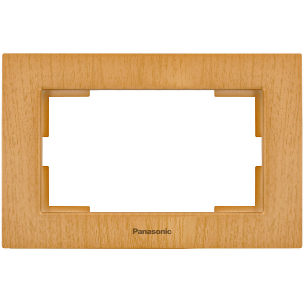 Karre Plus Accessory Wooden - Oak Two Gang Flush Mounted Frame image 1