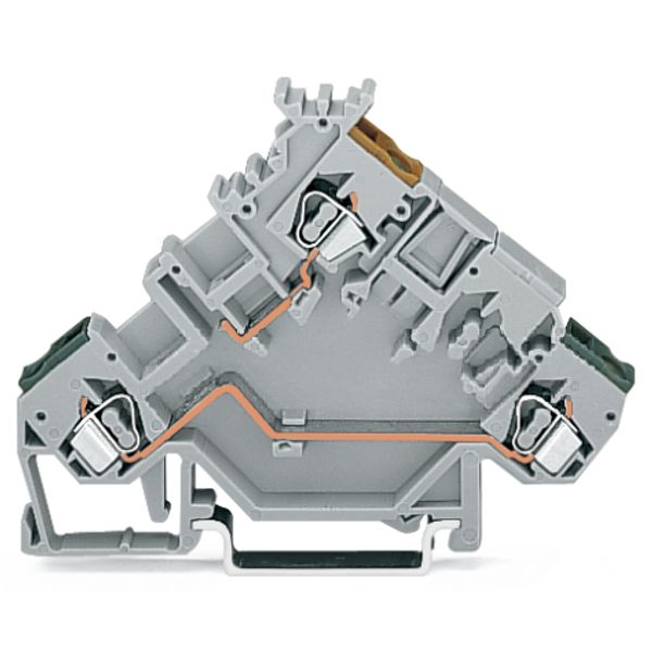 3-conductor actuator supply terminal block with colored conductor entr image 2