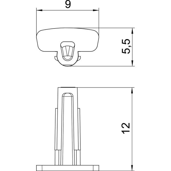 GAD OTD SW Spacer for Design duct 9x12x5,5 image 2