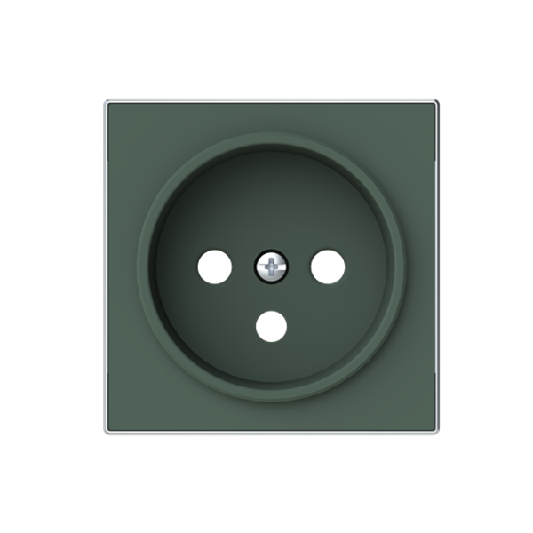 8587 CM Cover french socket Socket outlet Central cover plate Green - Sky Niessen image 1