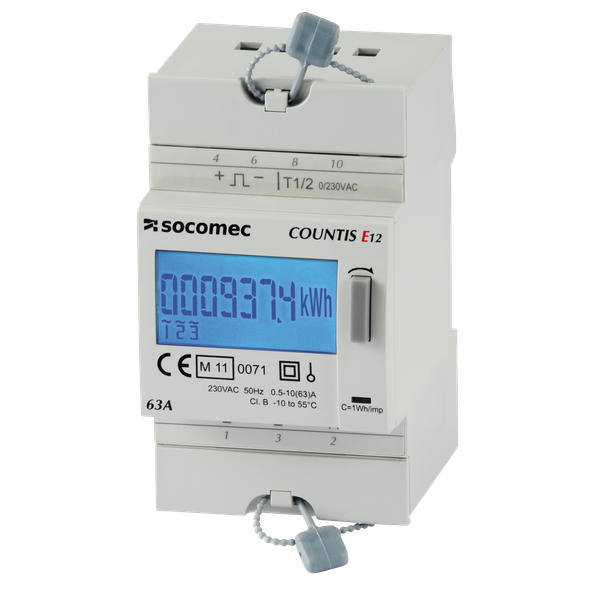 Active-energy meter COUNTIS E18 80A dual tariff com ethernet Modbus TC image 2