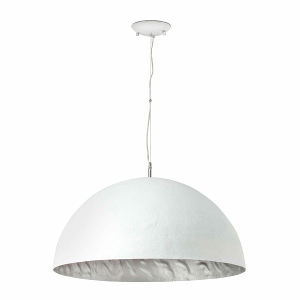 MAGMA-Q WHITE AND SILVER PENDANT LAMP 3 X E27 60W image 1