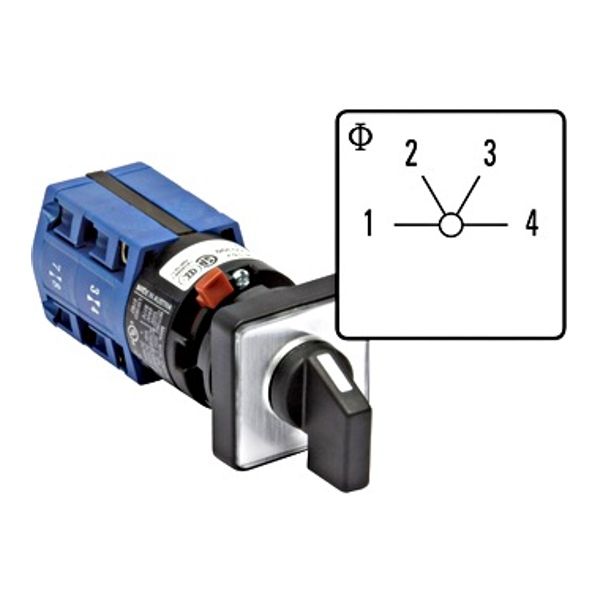 Step switch 1-pole, 4 steps/10A/1-2-3-4 image 1